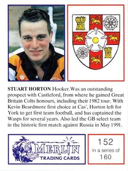 1991 Merlin Rugby League #152 Stuart Horton Back
